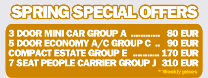 Algarve Car Hire Special Offers for September - Algarve Portugal